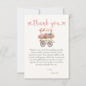 Lokale Baby Shower Bedankkaart (Voorkant)