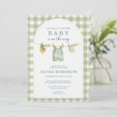 Lokale Baby Shower Kaart (Staand voorkant)