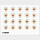 Lokale Baby Shower Ronde Sticker (Vel)