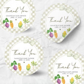 Lokale Baby Shower Ronde Sticker