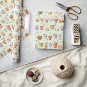 Lokale Baby Shower Tuin Patroon  Cadeaupapier