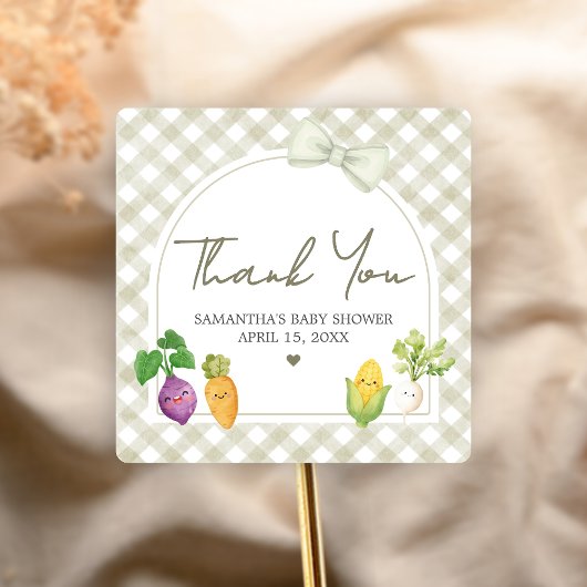 Lokale Baby Shower Vierkante Sticker