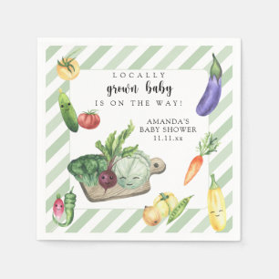 Lokale Babyboerenmarkt Baby Shower Servet