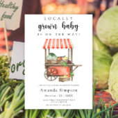 Lokale Babyboerenmarkt Kar Baby Shower Kaart