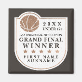 Lokale Basketbal Grand Final Prize Trofee Keepsake Magneet (Voorkant)