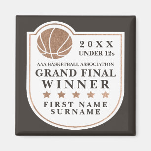 Lokale Basketbal Grand Final Prize Trofee Keepsake Magneet