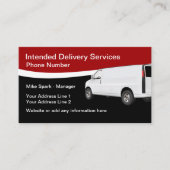 lokale bestelwagen voor buurtvervoer visitekaartje (Voorkant)