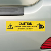 Lokale beveiliging bumpersticker (Op auto)