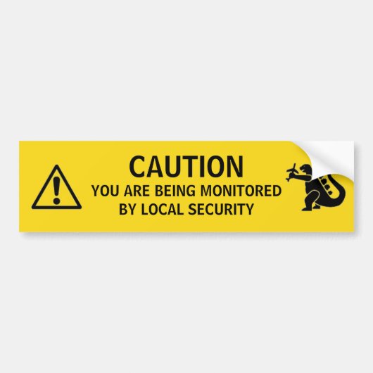 Lokale beveiliging bumpersticker (Voorkant)
