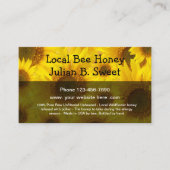 Lokale bijenhoning visitekaartje (Voorkant)