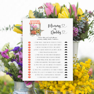 Lokale bloemen baby shower - mama of papa