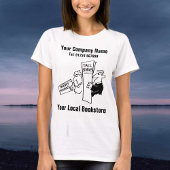 Lokale boekwinkel, boekverkopers of het ontwerp va t-shirt