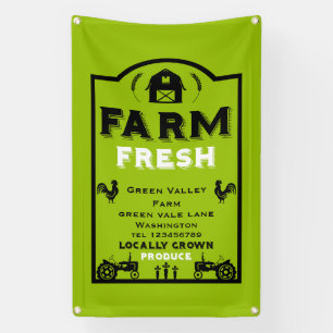 Lokale boerderijproduct marketing spandoek