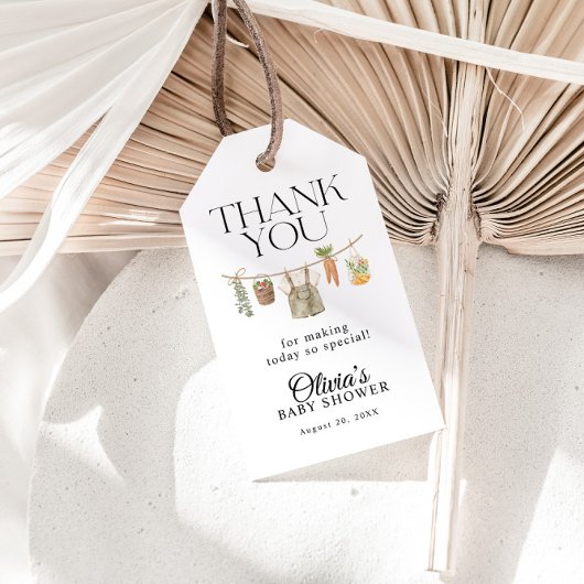 Lokale Boerenmarkt Baby Shower Cadeaulabel