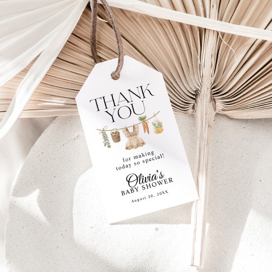 Lokale Boerenmarkt Baby Shower Cadeaulabel