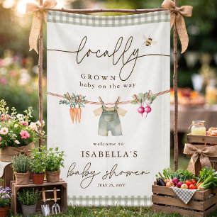 Lokale Boerenmarkt Baby Shower Welkom Spandoek