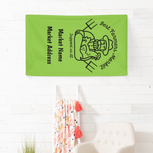 Lokale boerenmarkt spandoek (Insitu)