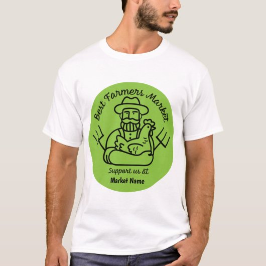 Lokale boerenmarkt t-shirt (Voorkant)
