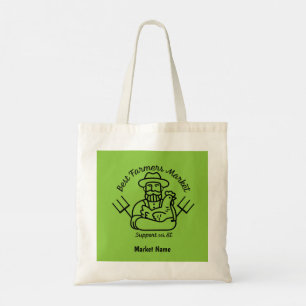 Lokale boerenmarkt tote bag