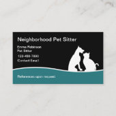 Lokale buurt Pet Sitter Visitekaartjes (Voorkant)