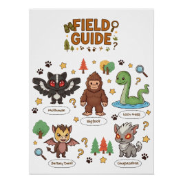 Lokale Cryptid Field Guide | Funny Monster Hunter Perfect Poster