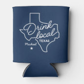 Lokale Dinking Texas - Aangepaste naam Blikjeskoeler (Voorkant)