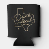 Lokale Dinking Texas - Aangepaste naam Blikjeskoeler (Achterkant)