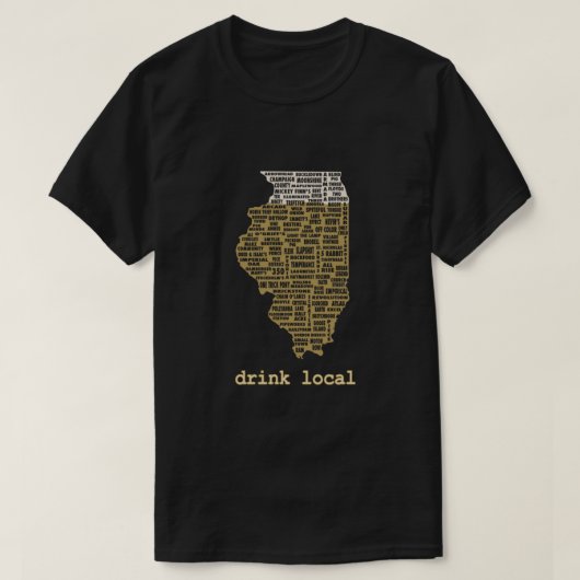 Lokale Drink - Illinois Beer Shirt Classic (Design voorkant)