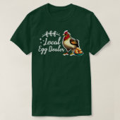 Lokale eierhandelaar Funny Chicken Lover Bleaching T-shirt (Design voorkant)