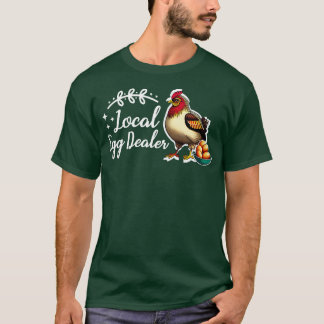 Lokale eierhandelaar Funny Chicken Lover Bleaching T-shirt