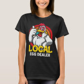 Lokale eierhandelaar Funny Chicken Lover Boerderij T-shirt (Voorkant)