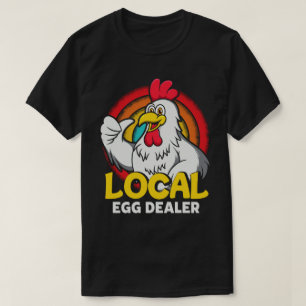 Lokale eierhandelaar Funny Chicken Lover Boerderij T-shirt