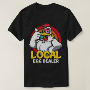 Lokale eierhandelaar Funny Chicken Lover Boerderij T-shirt