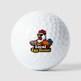Lokale eierhandelaar, gansta, rooster. golfballen