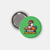 Lokale eierhandelaar, gansta, rooster. magneet (Voorkant / Achterkant)