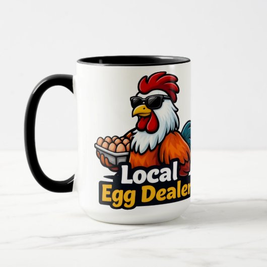 Lokale eierhandelaar, gansta, rooster. mok (Links)