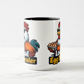 Lokale eierhandelaar, gansta, rooster. mok (Midden)