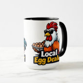 Lokale eierhandelaar, gansta, rooster. mok (Voorkant rechts)