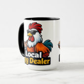 Lokale eierhandelaar, gansta, rooster. mok (Voorkant links)