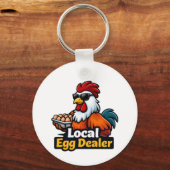 Lokale eierhandelaar, gansta, rooster. sleutelhanger (Achterkant)