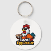 Lokale eierhandelaar, gansta, rooster. sleutelhanger (Achterkant)
