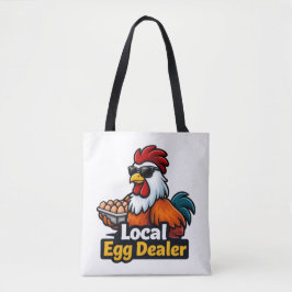 Lokale eierhandelaar, gansta, rooster. tote bag