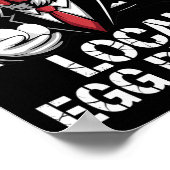 Lokale eierhandelaar rooster Pasen Grappige kippen Poster (Hoek)
