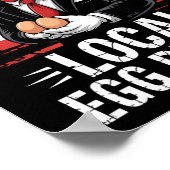 Lokale eierhandelaar rooster Pasen Grappige kippen Poster (Hoek)