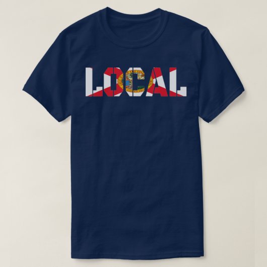 Lokale Florida vlag Lover T-shirt (Design voorkant)