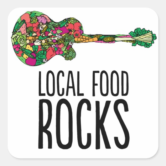 Lokale Food Rocks Sticker (Voorkant)