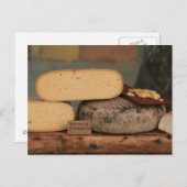 Lokale Franse kaas Briefkaart (Voorkant / Achterkant)