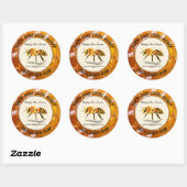 Lokale honing-Boerderij Apiary Small Business Food Ronde Sticker (Vel)