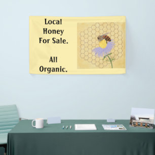 Lokale honing voor verkoop Honeybee Banner