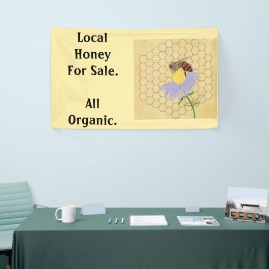 Lokale honing voor verkoop Honeybee Banner (Beurs)